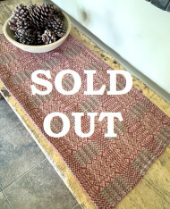 NORWICH RED/GREEN/TAN THROW SOLD OUT AVAIL JULY 2026